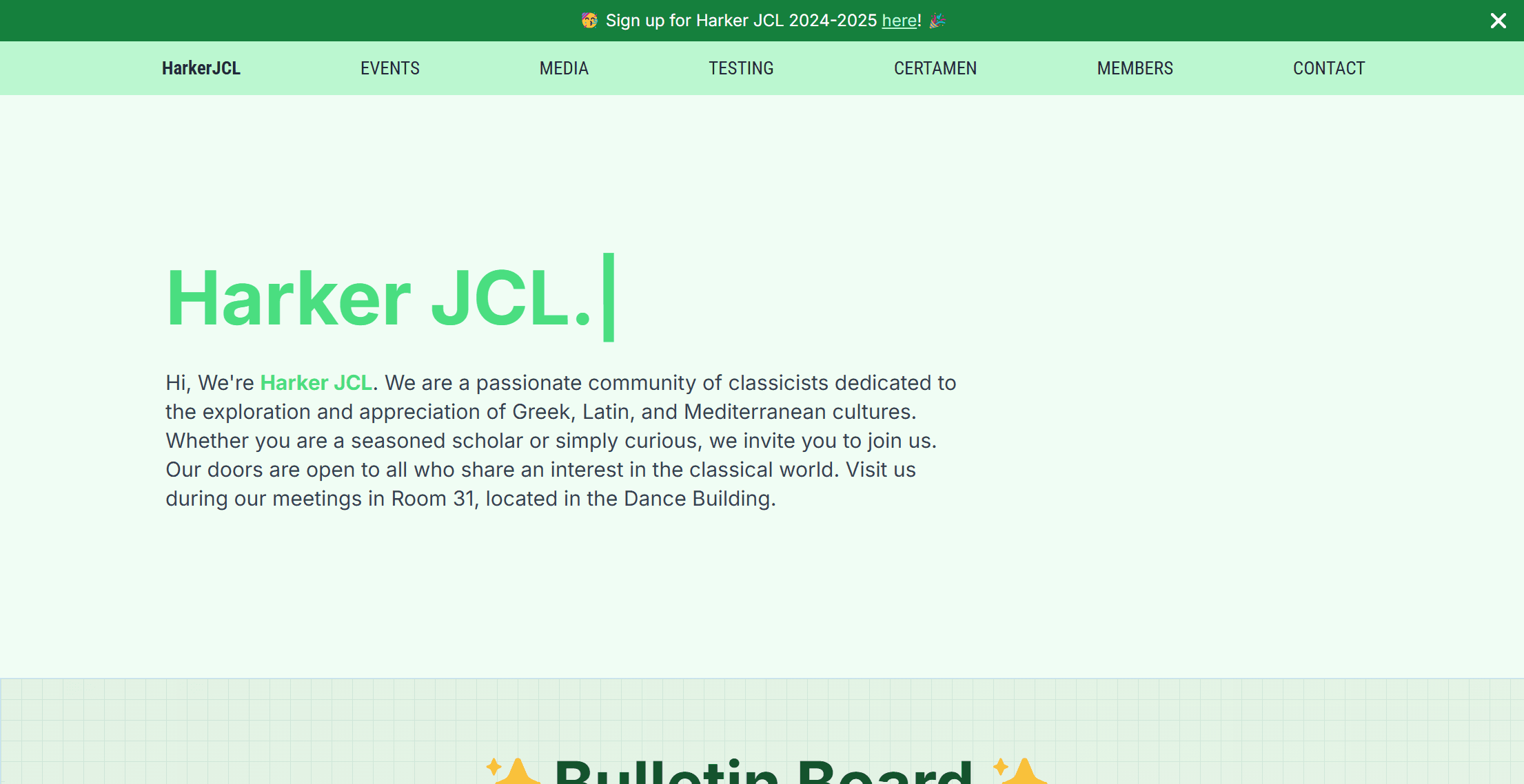 HarkerJCL Website